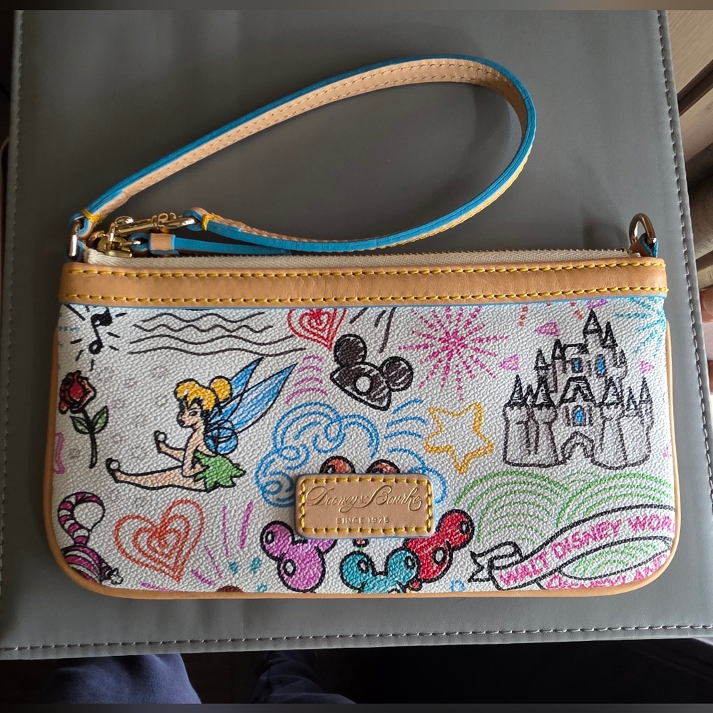 Disney Disneyworld Dooney & Bourke Clutch Wristlet Castle Purse
